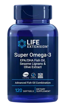Omega-3 EPA/DHA Fish Oil, Sesame Lignans & Olive Extract 60